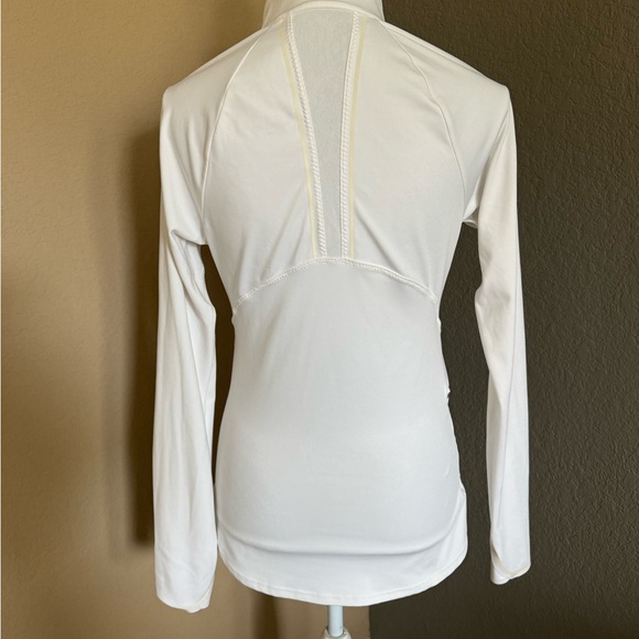 Athleta White Quarter Zip Shirt - Picture 2 of 5